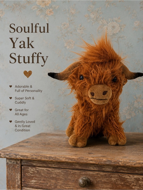 Other - Soulful Yak Stuffy Plush Toy - Brown